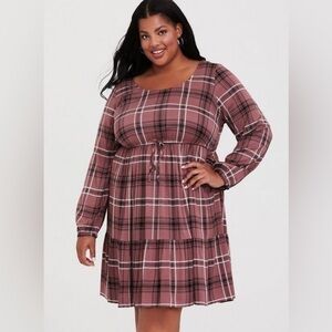 Torrid Mini Challis Skater Dress size 2X